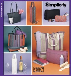 5601 6 DIFFERENT SHAPED SIZES BAGS TOTES PATTERN
